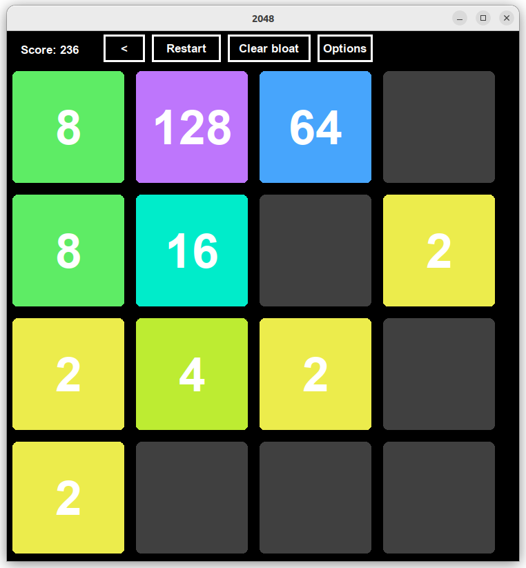 2048 gameplay